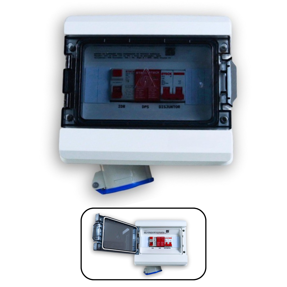 Quadro de Proteção para carregador de Veículo Elétrico 7,4kw com tomada Industrial 32A