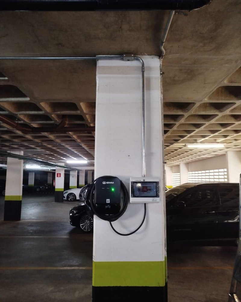 Instalação de Quadro de proteção para veículos elétricos condominio